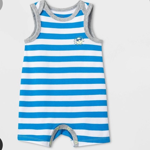 Cat & Jack Beach Bum Romper - Picture 1 of 3
